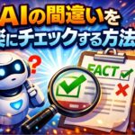 AIの間違いを楽にチェックする方法。